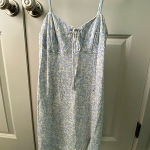 Blue Floral Mini Dress